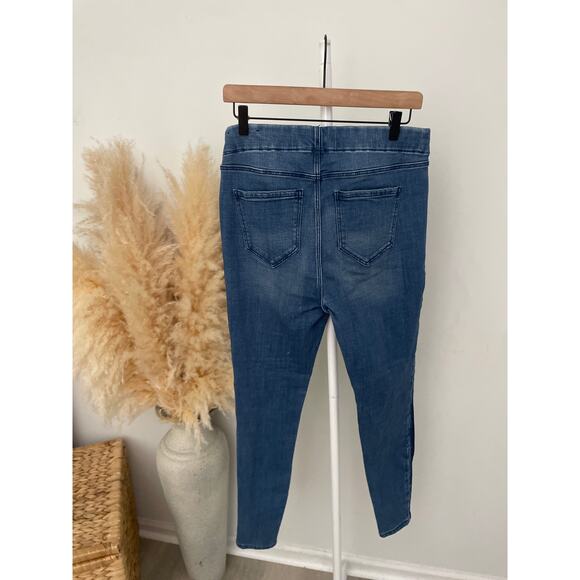 Liverpool Chloe Skinny Jeans Size 8 Side Stripe Pull On Denim Jeggings - Picture 8 of 9